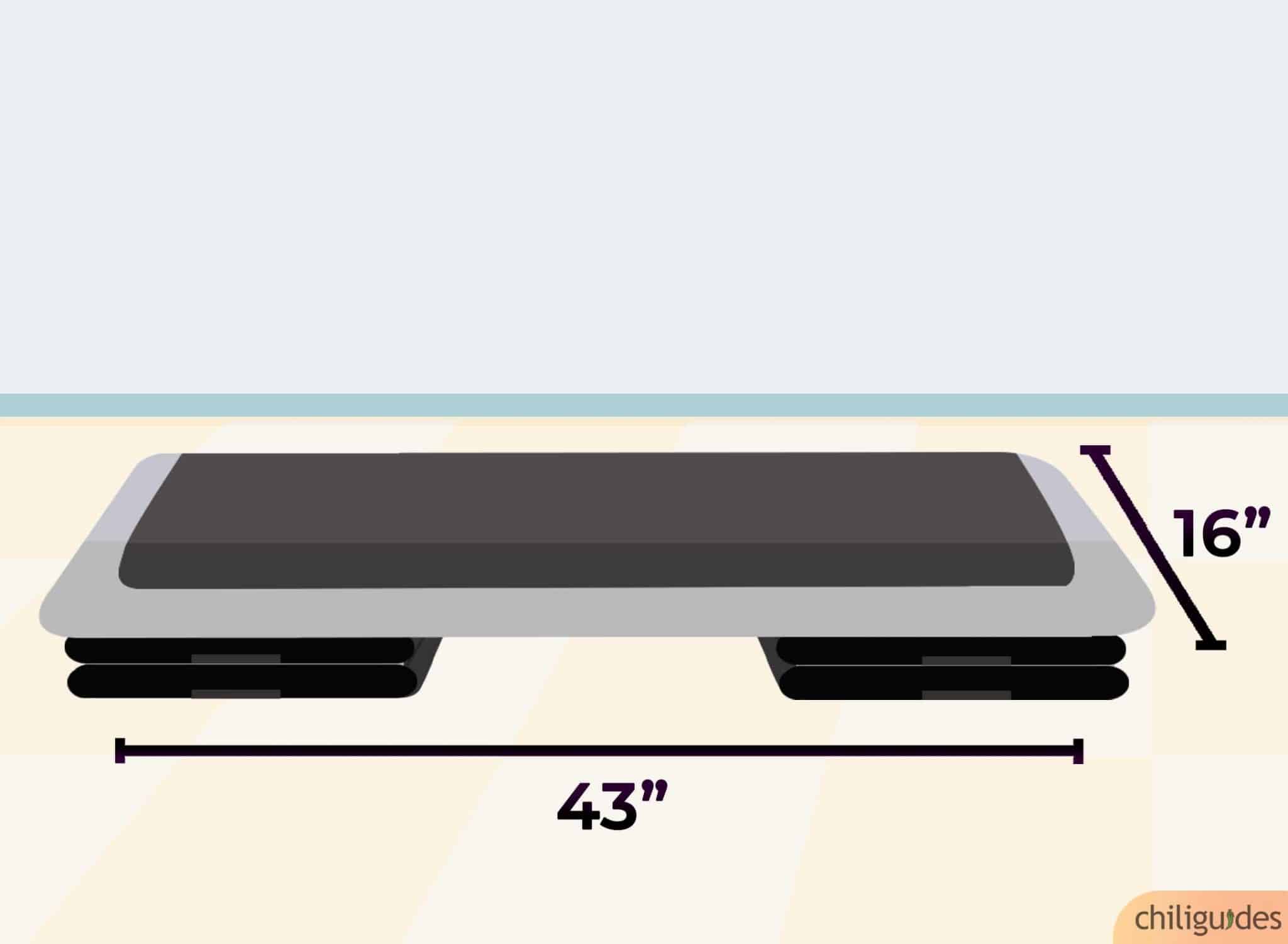 Get a stepper with adequate surface area on the platform.