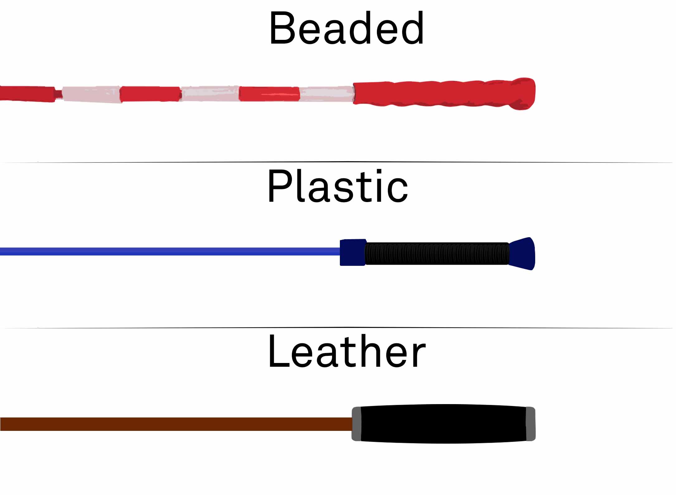 Beaded vs. Plastic vs. Leather