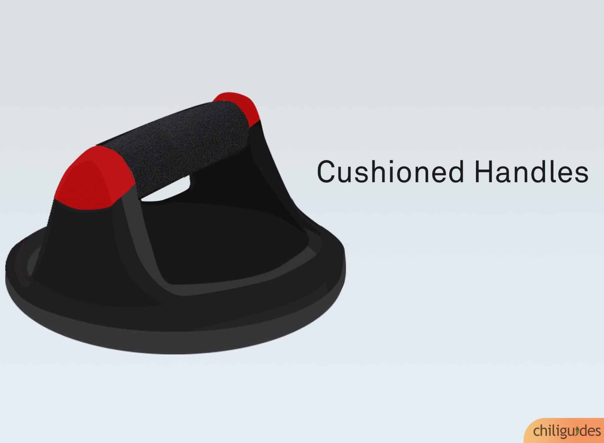 Look for sturdy and cushioned handles.