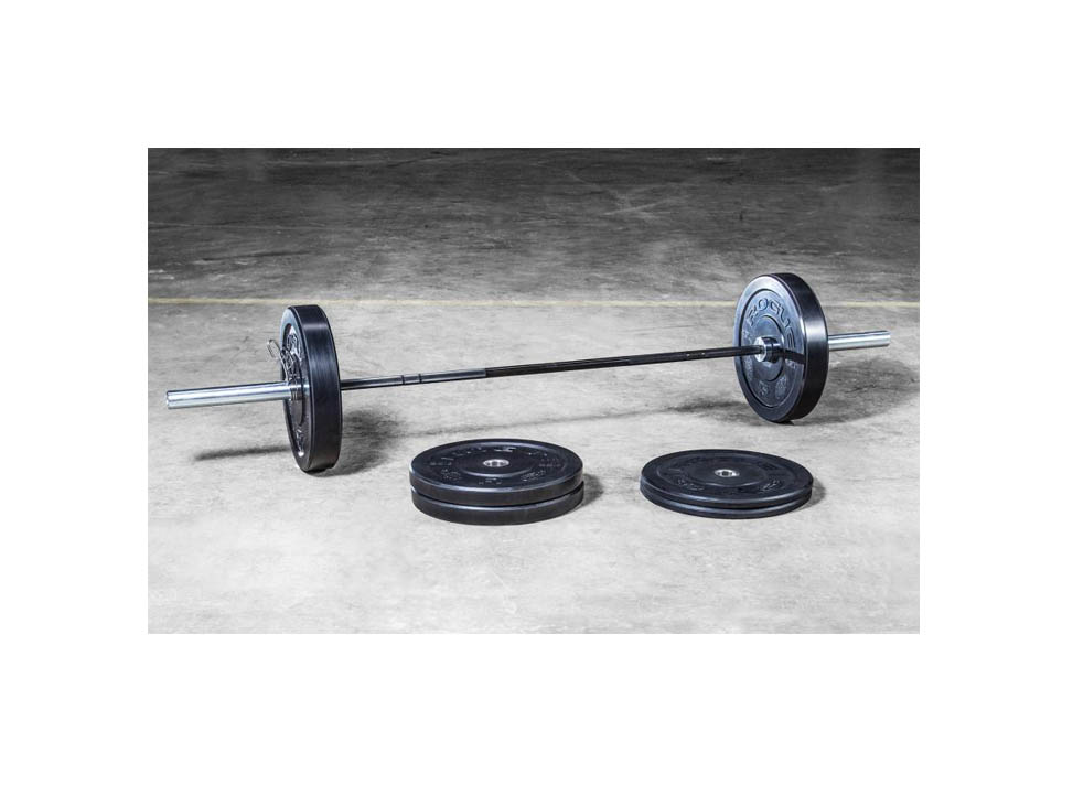 Rogue barbell discount and weight set